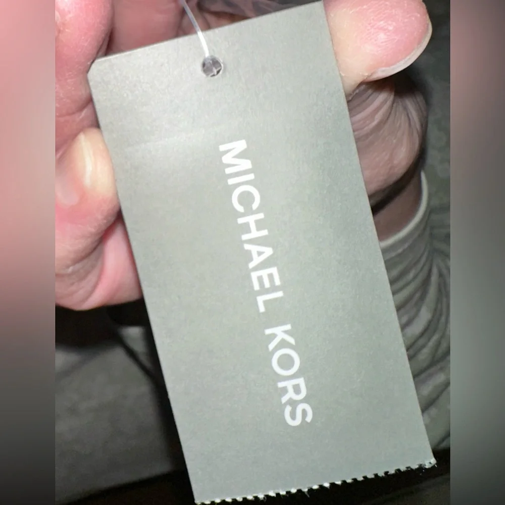 Michael Kors Kingbury Faux Leather Trucker Jacket - Picture 6 of 7